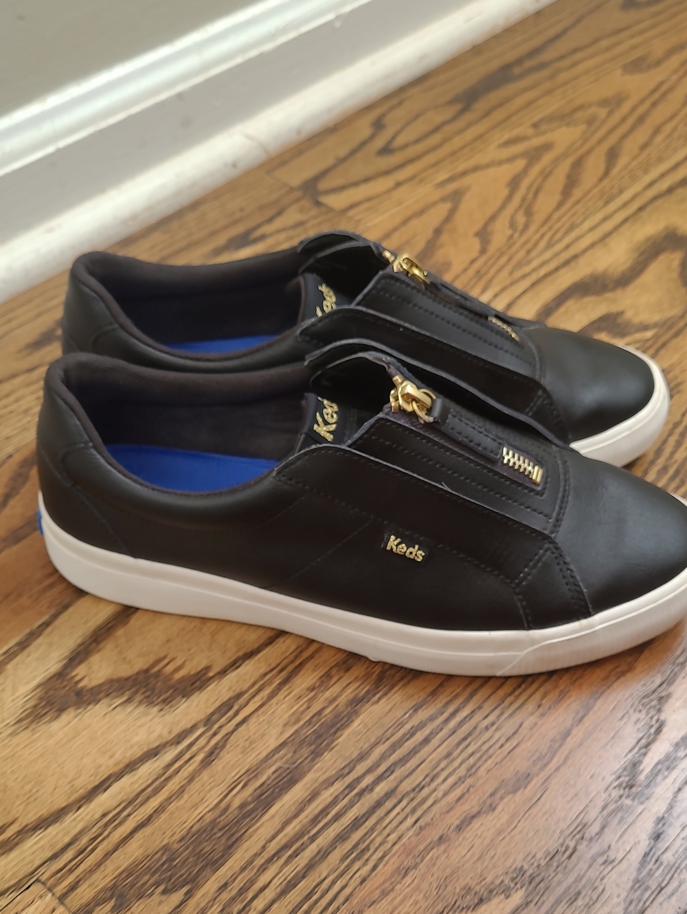 Keds Pursuit Zip Leather Slip-On Zip Sneakers Size 8 - Picture 6 of 10